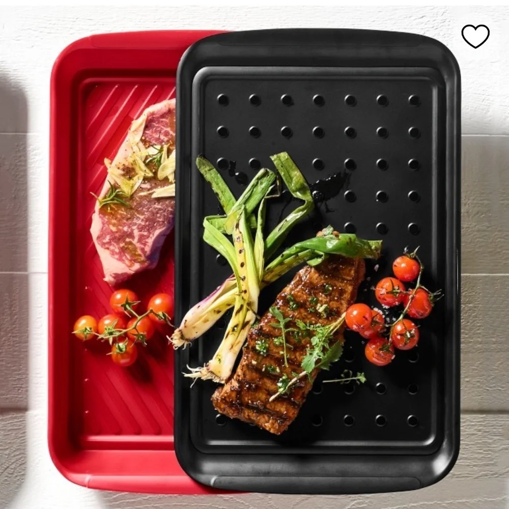 Williams Sonoma grill prep trays set up three Black